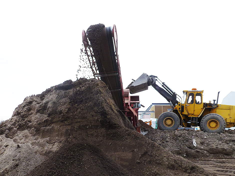 lastbilen parkerar på gatan